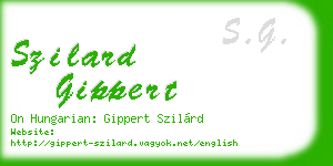 szilard gippert business card